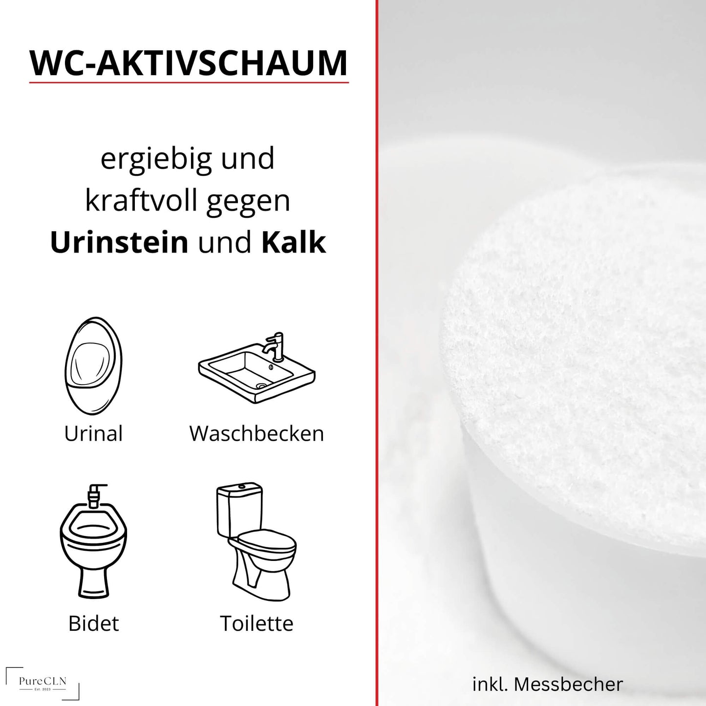 Hygienische Sauberkeit mit PureCLN WC-Aktivschaum