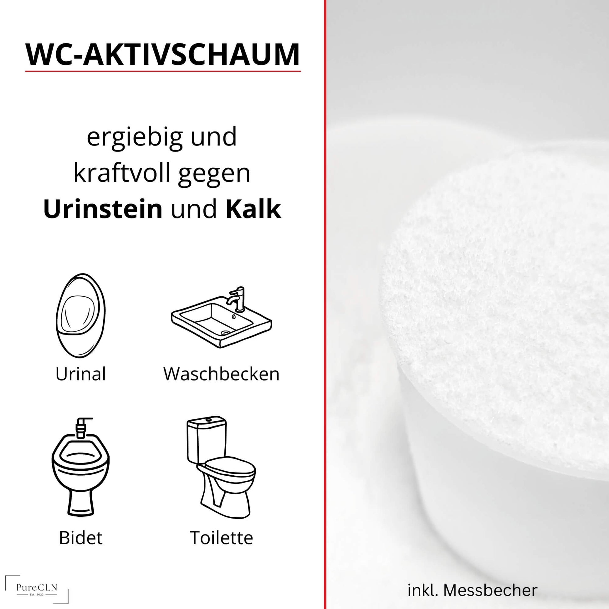 Hygienische Sauberkeit mit PureCLN WC-Aktivschaum