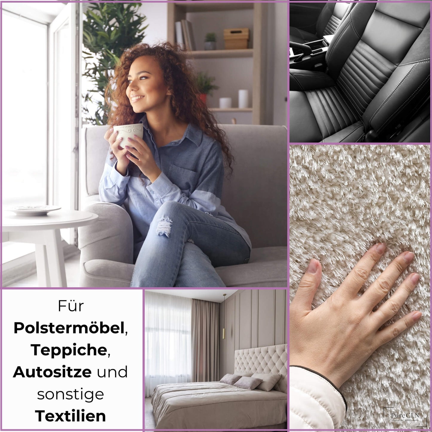 Teppichreiniger für Couch, Sofa und Autositze – PureCLN