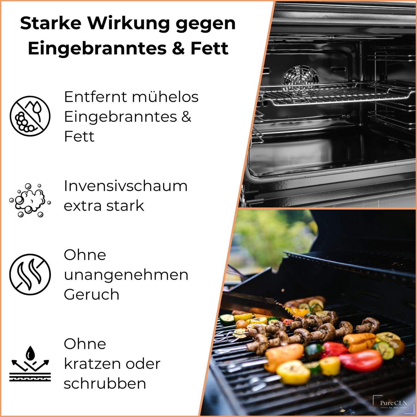 Effektive Entfernung von Fettablagerungen mit PureCLN Reiniger