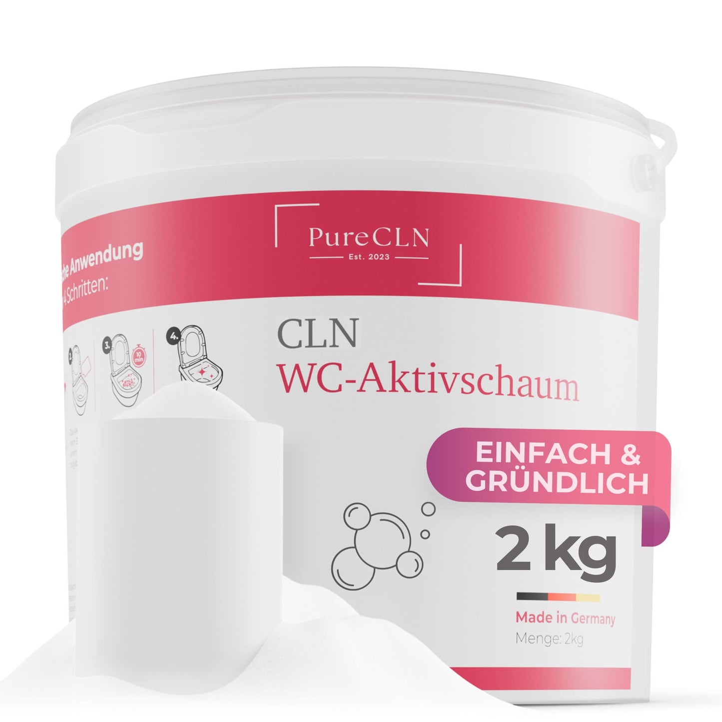 PureCLN WC-Aktivschaum Professional 2kg Eimer
